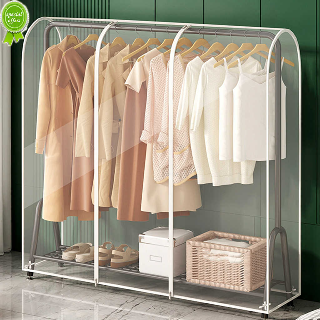 Nya 3D -blixtlåskläder Damm Cover Clothes Storage Garderoben Suit Case Cover Home Organizer Bags Dress Suits Plaggsäckar för kläder