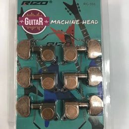 NOUVEAU 3L 3R GUITARE LOCKING TUNERS GUITARE TUNNING PEGS Machine Head Lock Antique Bronze