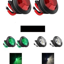 Nieuwe 3LED waterdichte zijmarkeringsindicatoren Lichte LED 12V Bullet Lamp Mini 3/4 "voor Truck Trailer Tail Clearance Lights