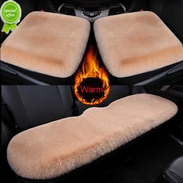 Nouveau 3 pcs Top Qualité Doux En Peluche Housse De Siège De Voiture Faux Rubbit Fourrure De Voiture Intérieur Accessoires Coussin Hiver Garder Au Chaud De Voiture Pad Housse De Siège