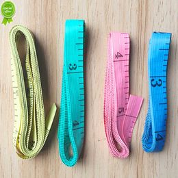 Nueva regla de medición corporal útil de 3 uds, cinta métrica de costura a medida, regla de costura suave de 1,5 M, cinta métrica de costura de Color aleatorio