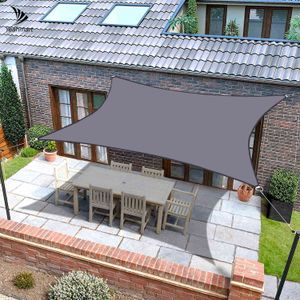 Nieuwe 3x2m 3x4m Sun Shelter Waterdichte Zonnescherm Bescherming Outdoor Garden Pool Strand Canopy Shade Sail Luifel Camping Schaduw Doek Y0706