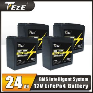 Nouveau 4-16 pièces de batterie 12V 24AH 25AH LifePO4 bricolage 24V 36V 48V batterie rechargeable adaptée aux batteries de scooter pas besoin de charger