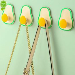 NIEUW 4/2/1PCS Avocado Hanger Haak Haak Wall Decor Tas Doek Lijm Occurantorganisator Rack Badkamer Handdoekhouder