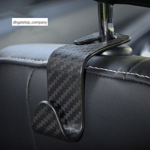 Nouveau 4/2pcs Fibre de carbone Fibre arrière Hook Backring Henter multifonction Portable Seat Seat Crochets pour sacs à main
