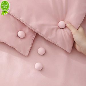 New 4/8pcs Mushroom Quilt Holder Macaron Non-slip Quilt Blanket Clip One Key to Unlock Blankets Cover Fastener Clip Holder Bed Sheet