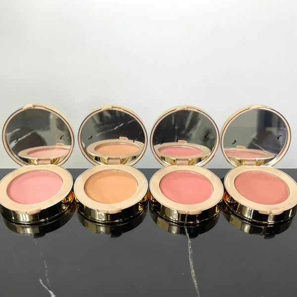 Nouveau 4 couleurs Soyeux Blush Poudre Soyeux Rose Tendre Abricot Radiant Rose Brillant Corail Palette De Maquillage 5.5g FARD A JOUES POUDRE SOYEUSE