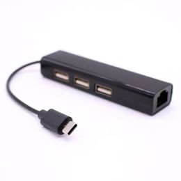 NOUVEAU 4 IN 1 USB TYPE C HUB USB C Hub vers RJ45 Network Carte LAN Adaptateur Ethernet 100 Mbps pour Thunderbolt 3 ordinateur portable pour l'ordinateur