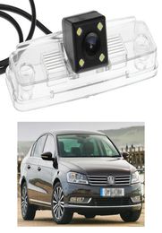 Nieuwe 4 LED Auto Achteruitrijcamera Reverse Backup CCD fit voor VW Passat B7 2012 2013 20145767983