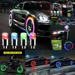 NIEUWE 4 PCS LICHTEN AUTO WIEL banden Tyre Air Vae STEM LED LICHT CAP COVER ACCESSOIRES VOOR BIKE CAR MOTORCYCLE WATERPROO