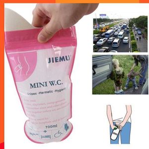 NIEUW 4 PCS Outdoor Portable Nood Pee Tas Outdoor Camping Mannelijke vrouwelijke kinderen Volwassenen Wegwerp urino toiletzak laden 700 ml #nd