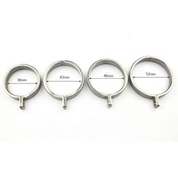 Nieuwe 4 maat voor kiezen Penis Lock Refill Rvs Cock Ringen Voor Kuisheid Ambachten Metalen Mannelijke Kuisheidsgordel volwassen Spel R2