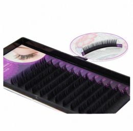 Nuevo 4 bandejas / lote C D Curl visón sintético eyel extensi alta calidad Profial individual falso eyel herramienta de maquillaje de belleza b4uw #
