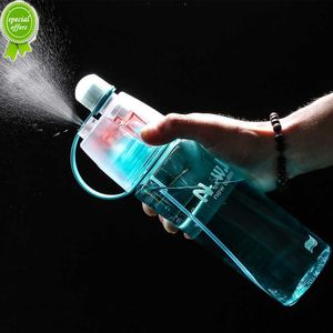 Nieuwe 400/600 ml 3 Kleur Stevige Plastic Spray Koele Zomer Sport Waterfles Draagbare Klimmen Outdoor Bike shaker Mijn Waterflessen