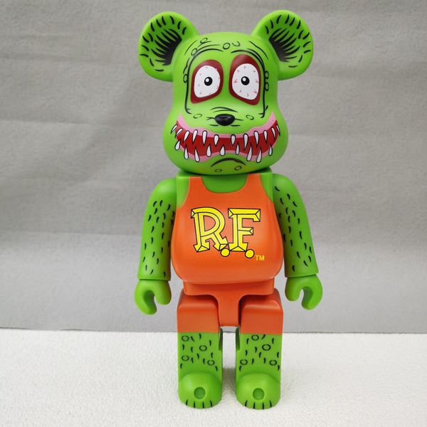 NOUVEAU 400% Bearbrick Action Toy Figures Cos Fashion Vogue America Classic Cartoon Image Tales of the Rat Fink Pvc Action Figure