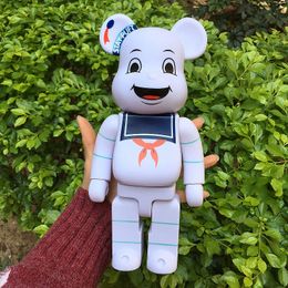 Nieuwe 400% Bearbrick Action Toy Figuren Cosplay Stay Puft Marshmallow Man PVC Action Figure Fashion Toys in Box