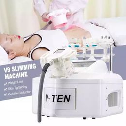 Nieuwe 40kHz Cavitation V9 Vacuüm Roller Massage Avitatiesysteem Vacuüm RF Slimming Beauty Machine