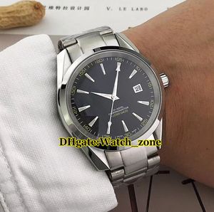 Nieuwe 40mm AQUA TERRA 150M automatisch herenhorloge witte wijzerplaat 231 90 39 21 04 001 zilveren kast roestvrijstalen armband herenhorloges219x