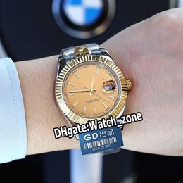 Nuovo 41 mm DateJust 126333 quadrante bicolore in oro giallo luminoso Miyota 8215 orologio automatico da uomo cassa scanalata in acciaio bracciale Jubilee Watch_Zone B(4)