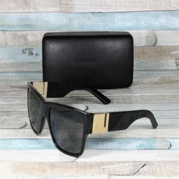 Nuevo 4296 Gafas de sol polarizadas para hombre negro 59 mm Diseñador Gafas de sol cuadradas para hombre Gafas Gafas de vidrio Marcos cuadrados Lentes wit247G