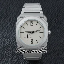 Nouveau 42mm Octo Finisimmo 103011 Montre mécanique automatique pour homme Cadran gris Bracelet en acier titane Montres en édition limitée TWBV Timezonewatch Z05H