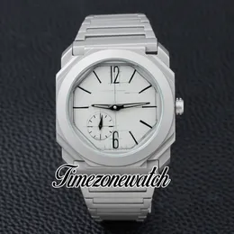 Nieuwe 42 mm Octo Finisimmo 10e verjaardag 103672 Automatisch mechanisch herenhorloge Titanium stalen armband Limited Edition horloges TWBV Timezonewatch Z05J