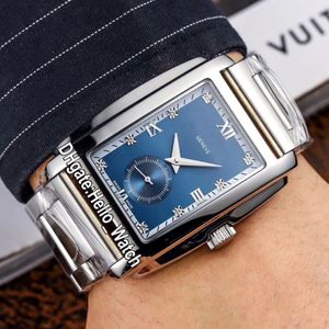 Nieuwe 43 mm Gondolo 5124 5124G-011 Diamond blauwe wijzerplaat Automatische heren Weld alleen seconden roestvrijstalen armband horloges hallo Watch 5 Col 280H