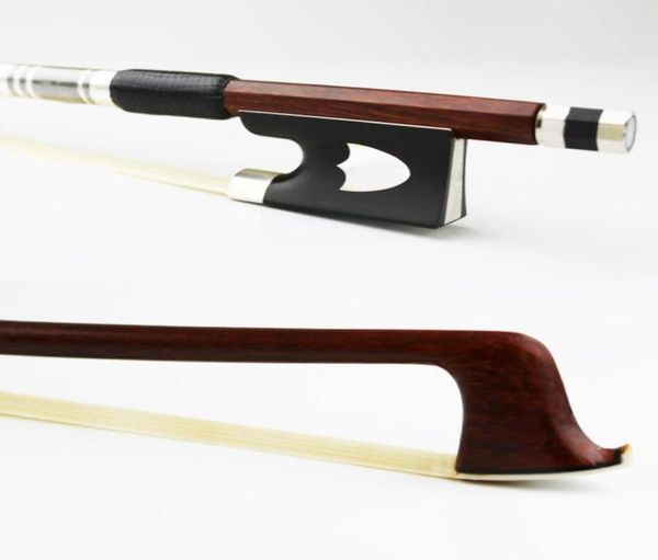 Nouvelle taille 44 Taille Pernambuco Volin Bow Round Stick Natural Mongolia Horsehair Ebony Frog