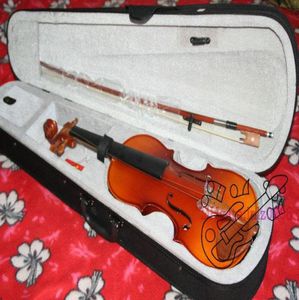 Nouveau 44 violon pleine taille avec étui archet haute qualité adultes violon pin panel3494507