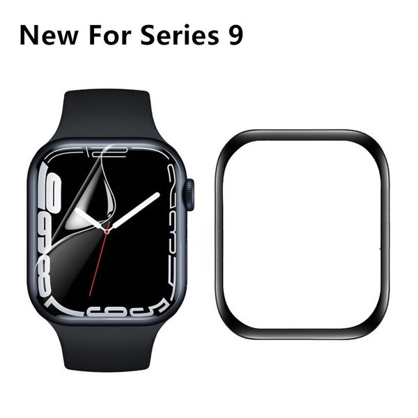 Nueva caja de reloj inteligente de 45 mm para Apple Watch Serie 9 Correa marina Reloj inteligente Reloj deportivo Caja de correa de carga inalámbrica Película protectora