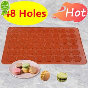 New 48/30 Holes Non-Stick Silicone Macaron Macaroon Pastry Oven Baking Mould Sheet Mat Diy Mold Useful Tools DIY Cake Bakeware Mold