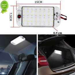 Nouveau 48 LED 12 V-24 V panneau lumineux voiture intérieur lampe de lecture haute luminosité cabine lumières pour RV bateau Van camion camping-car lumières bande