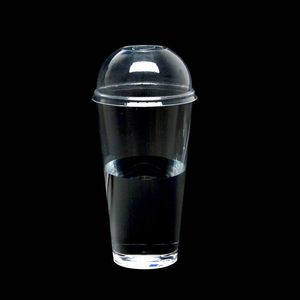 Nuevos vasos desechables de plástico transparente de 480 ML con tapas, vaso de jugo de fruta de 16 oz, vasos de agua de té de leche al por mayor