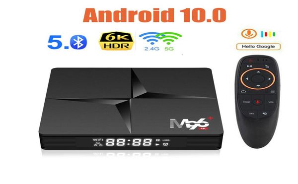 Nuevo 4GB RAM 32GB ROM M96 Android 100 TV Box control remoto por voz RK3318 QuadCore Dual Wifi reproductor multimedia inteligente VS H96 Max3551907