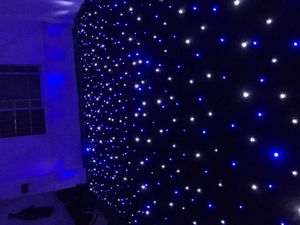 Nouveau rideau étoilé LED 4M x 4M RGBW/RGB, tissu de toile de fond de scène avec effets colorés pour décoration de mariage 90V-240V avec DMX MYY