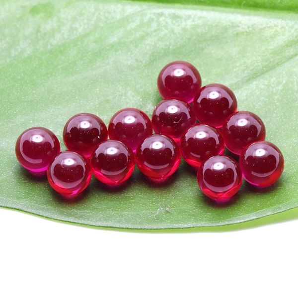 Nouveau 4 mm 6 mm 8 mm Ruby Ball Terp Pearl Couleur changée rouge noir coloré rotation Terp Top Perles pour quartz ongles de banger