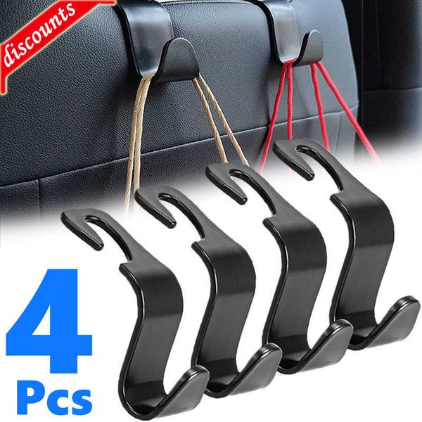 Nouveau 4Pack crochets pour sacs Clips de voiture siège avant appui-tête support organisateur Auto attache cintres stockage de voiture accessoires intérieurs