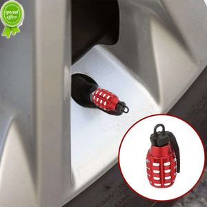 Nieuwe 4 st Granaat Stijl Auto Ventieldopjes Auto Motor Velg Ventiel Cover Air Stofkap Ventieldopjes Auto Decor Accessoires