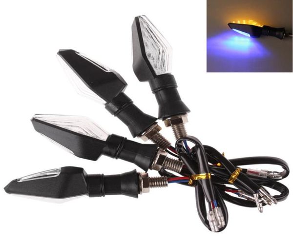 Nouveau 4 pièces 12V universel moto clignotant LED indicateurs ambre clignotant lumière clignotants éclairage moto accessoires 1257226