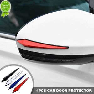 NIEUW 4PCS 3D-sticker Auto-deur Anti-Collision Strips Car Bumper Edge Rubber Guard Protection Deccoration Strip Auto Accessoires