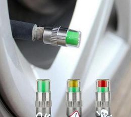 Nouveau 4 pièces barre moniteur de pression des pneus manomètre capuchon capteur alerte de pression des pneus Kit d'outils de surveillance pièces de noyau en cuivre améliorées ZZ