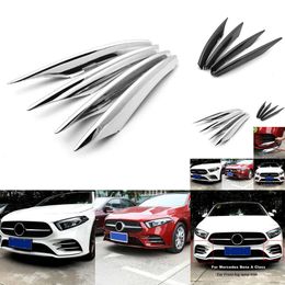 NIEUWE 4PCS AUTO-Auto Fog Lamp Lights Strips Trim Cover voor Mercedes Benz A Klasse W177 V177 A180 A200 A220 A220 2019-2021 Accessoires