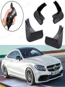 NOUVEAU 4PCS VAR MUD VLACS Splash Guard Fender Mudguard Fit pour Mercedes- C63 AMG Coupé 20173996386