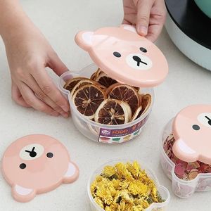 NOUVEAU 4PCS ENFANT CARTOONE PLASTIQUE BOX Bento Bento Japonais Conteneur de stockage de nourriture en plein air