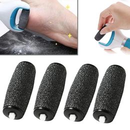 NEW 4pcs Extra Coarse Replacement Refill Roller Head Dark Gray For Electric Pedicure Foot File Tools