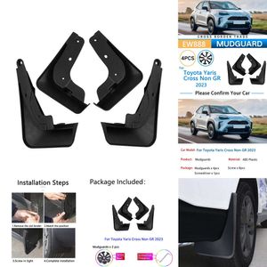 Nieuwe 4 Stuks Spatbord Voor Toyota Yaris Cross Non Gr 2023 Auto Spatlappen Guard Wiel Voor Achter Splash Flap auto Accessoires Anti-Vuile