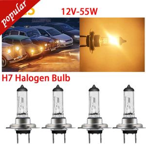 Nieuwe 4Pcs H7 Foutloos Mistlampen Halogeenlamp Auto Koplampen Lampen Licht Mitsubisi Launcher Bron Parking Warm wit 12V 55W