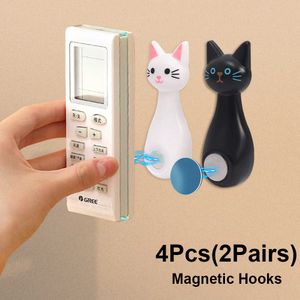 Nieuwe 4 Stuks Magnetische Haken Cartoon Wall Mount Anti-Verloren Magneet Haak Voor Afstandsbediening Sleutels Opslag Houder Thuis decors Organizer Haken