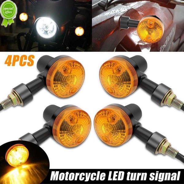 Nouveau 4pcs Motorcycle LED Signal Signal Lampe de brouillard mini signal de signal de signalisation indicateur de lampe de frein