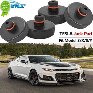 Nouveau 4 pièces en caoutchouc Jack Pad adaptateur mallette de rangement outil de réparation de voiture levage coffre-fort outil robuste pour Tesla modèle 3 modèle S modèle X Y